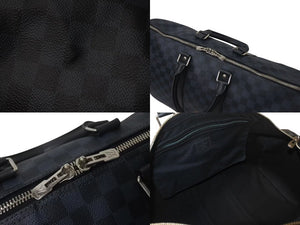 LOUIS VUITTON ルイヴィトン キーポル バンドリエール 45 ボストンバッグ 2WAY ダミエコバルト N41349 美品 中古 4c075572