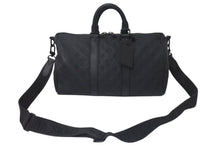 Load image into Gallery viewer, LOUIS VUITTON ルイヴィトン キーポル バンドリエール 35 ボストンバッグ M22765 ブラック トリヨンレザー ブラック金具 中古 4c075573