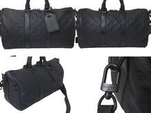 Load image into Gallery viewer, LOUIS VUITTON ルイヴィトン キーポル バンドリエール 35 ボストンバッグ M22765 ブラック トリヨンレザー ブラック金具 中古 4c075573