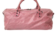 Load image into Gallery viewer, BALENCIAGA バレンシアガ ハンドバッグ The Twiggy Shoulder Bag ザツィギー ピンク ラムスキン 128523 美品 中古 4c075574