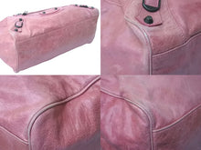 Load image into Gallery viewer, BALENCIAGA バレンシアガ ハンドバッグ The Twiggy Shoulder Bag ザツィギー ピンク ラムスキン 128523 美品 中古 4c075574