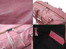 Load image into Gallery viewer, BALENCIAGA バレンシアガ ハンドバッグ The Twiggy Shoulder Bag ザツィギー ピンク ラムスキン 128523 美品 中古 4c075574