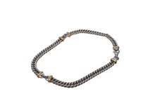 Load image into Gallery viewer, 極美品 TIFFANY&amp;Co. ティファニー ヴィンテージ 喜平 コンビネックレス 重量約102.4g 全長約41.5cm 18K シルバー 925 中古 4c075575