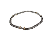 Load image into Gallery viewer, 極美品 TIFFANY&amp;Co. ティファニー ヴィンテージ 喜平 コンビネックレス 重量約102.4g 全長約41.5cm 18K シルバー 925 中古 4c075575
