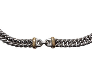 極美品 TIFFANY&Co. ティファニー ヴィンテージ 喜平 コンビネックレス 重量約102.4g 全長約41.5cm 18K シルバー 925 中古 4c075575