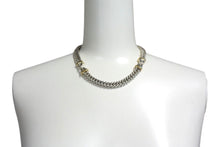 Load image into Gallery viewer, 極美品 TIFFANY&amp;Co. ティファニー ヴィンテージ 喜平 コンビネックレス 重量約102.4g 全長約41.5cm 18K シルバー 925 中古 4c075575