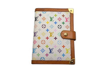 Load image into Gallery viewer, LOUIS VUITTON ルイヴィトン アジェンダPM 手帳カバー R20896 モノグラム マルチカラー PVC レザー 村上隆 美品 中古 4c075577