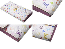 Load image into Gallery viewer, LOUIS VUITTON ルイヴィトン ポルトフォイユ サラ 長財布 イニシャル入り マルチカラー ホワイト モノグラム ウォレット M93744 美品 中古 4c075578