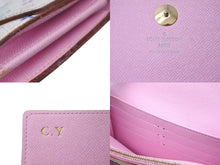 Load image into Gallery viewer, LOUIS VUITTON ルイヴィトン ポルトフォイユ サラ 長財布 イニシャル入り マルチカラー ホワイト モノグラム ウォレット M93744 美品 中古 4c075578