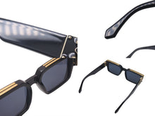 Load image into Gallery viewer, LOUIS VUITTON ルイヴィトン サングラス Z1165E 1.1 ミリオネア ブラック 58□17 145 ゴールド金具 美品 中古 4c075579