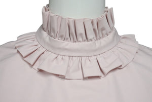 JIL SANDER ジルサンダー ノースリーブフリルシャツ J01NC0101 J45002 イタリア製 コットン ピンク サイズ32 美品 中古 4c075591