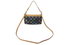 Load image into Gallery viewer, 極美品 LOUIS VUITTON ルイヴィトン ポシェット アクセソワール アクセサリーポーチ M92648 モノグラムマルチ 村上隆 ブラック 中古 4c075596