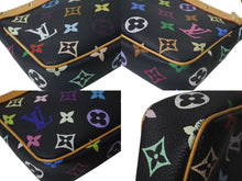Load image into Gallery viewer, 極美品 LOUIS VUITTON ルイヴィトン ポシェット アクセソワール アクセサリーポーチ M92648 モノグラムマルチ 村上隆 ブラック 中古 4c075596