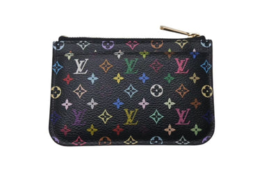 LOUIS VUITTON ルイヴィトン ポシェット クレ コインケース M93735 モノグラム マルチカラー PVC レザー ゴールド金具 美品 中古 4c075597