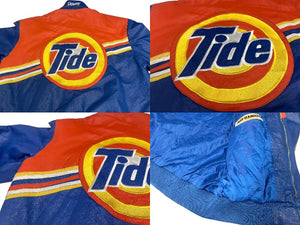 JEFFHAMILTON ジェフハミルトン レザージャケット シングルライダースジャケット China製 ブルー オレンジ サイズXL 良品 中古 4c075599