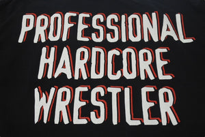 The Rock ザロック ヴィンテージ WWF ショートスリーブ 半袖Tシャツ コットン ブラック ブルー イエロー ONE SIZE 美品 中古 4c075605