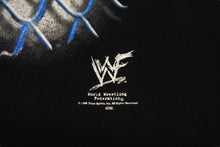 Load image into Gallery viewer, The Rock ザロック ヴィンテージ WWF ショートスリーブ 半袖Tシャツ コットン ブラック ブルー イエロー ONE SIZE 美品 中古 4c075605
