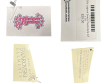 画像をギャラリービューアに読み込む, 新品未使用 LAGUNA BEACH ラグナビーチ 00S デニムパンツ ジーンズ 極太白ステッチ デニム スワロフスキー ブルー サイズ32 中古 4c075607