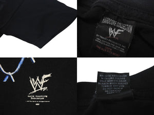 STEVE AUSTIN スティーヴ オースティン Stone Cold Stone コールド プロレス半袖Tシャツ ブラック ブルー ONESIZE 美品 中古 4c075610 