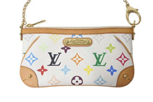 Load image into Gallery viewer, 極美品 LOUIS VUITTON ルイヴィトン ポシェット ミラMM アクセサリーポーチ M60096 モノグラム マルチカラー ホワイト 中古 4c075619