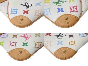 極美品 LOUIS VUITTON ルイヴィトン ポシェット ミラMM アクセサリーポーチ M60096 モノグラム マルチカラー ホワイト 中古 4c075619