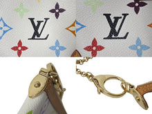 Load image into Gallery viewer, 極美品 LOUIS VUITTON ルイヴィトン ポシェット ミラMM アクセサリーポーチ M60096 モノグラム マルチカラー ホワイト 中古 4c075619