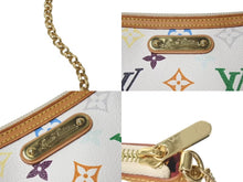 Load image into Gallery viewer, 極美品 LOUIS VUITTON ルイヴィトン ポシェット ミラMM アクセサリーポーチ M60096 モノグラム マルチカラー ホワイト 中古 4c075619