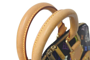 LOUIS VUITTON ルイヴィトン アルマ ハンドバッグ M92646 モノグラム マルチカラー ブラック 村上隆 美品 中古 4c075623