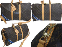 Load image into Gallery viewer, LOUISVUITTON ルイヴィトン モノグラム キーポル45 ボストンバッグ オーダーメイド M41428 PVC ブラウン ゴールド 美品 中古 4c075630