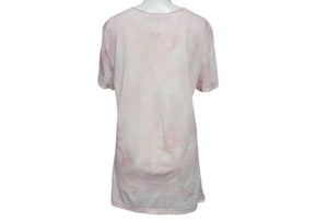 CHANEL シャネル Tシャツ ココマーク タイダイ柄 P34611K02001 フランス製 コットン ピンク 34 美品 中古 4c075633