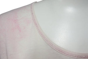CHANEL シャネル Tシャツ ココマーク タイダイ柄 P34611K02001 フランス製 コットン ピンク 34 美品 中古 4c075633