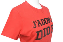Load image into Gallery viewer, 極美品 CHRISTIAN DIOR クリスチャンディオール Tシャツ J&#39;ADORE ジャドール 3A16155021 ジョンガリアーノ サイズ38 レッド 中古 4c075634