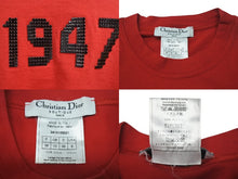 Load image into Gallery viewer, 極美品 CHRISTIAN DIOR クリスチャンディオール Tシャツ J&#39;ADORE ジャドール 3A16155021 ジョンガリアーノ サイズ38 レッド 中古 4c075634