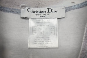 極美品 CHRISTIAN DIOR クリスチャンディオール ガリアーノ期 KAOS Tシャツ 4P16155205 グレ― グラフィック 40 中古 4c075638