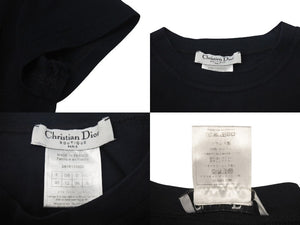 Christian Dior クリスチャンディオール J'ADORE ジャドール 半袖Tシャツ 3A18155020 サイズ40 ブラック カーキ 美品 中古 4c075637