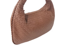 Load image into Gallery viewer, BOTTEGAVENETA ボッテガヴェネタ ショルダーバッグ イントレチャート ホーボー 115653 ブラウン レザー ゴールド金具 中古 4c075643