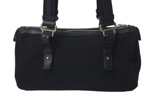 YVES SAINT LAURENT イヴサンローラン カハラロゴ ハンドバッグ ショルダーバッグ ブラック シルバー金具 美品 中古 4c075646 