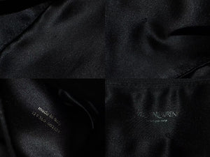 YVES SAINT LAURENT イヴサンローラン カハラロゴ ハンドバッグ ショルダーバッグ ブラック シルバー金具 美品 中古 4c075646 