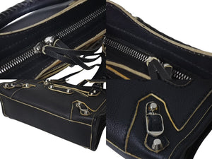 BALENCIAGA バレンシアガ ネオクラシック ミニシティ ハンドバッグ 300295 ブラック レザー シルバー金具 美品 中古 4c075647