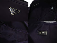 Load image into Gallery viewer, PRADA プラダ ワンショルダーバッグ ミニポーチ トライアングルロゴ WS12182 ナイロン パープル シルバー金具 美品 中古 4c075648