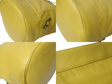 Load image into Gallery viewer, 極美品 BALENCIAGA バレンシアガ ザ デイ ワンショルダーバッグ カーフスキン イエロー ブラックメタル金具 中古 4c075649