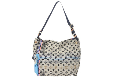 新品同様 LOUIS VUITTON ルイヴィトン シュシュボヘミアンショルダーバッグ M40382 ベージュ マルチカラー ゴールド金具 中古 4c075650