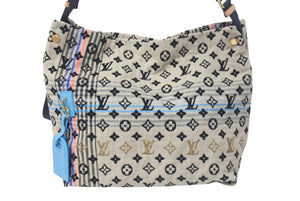 新品同様 LOUIS VUITTON ルイヴィトン シュシュボヘミアンショルダーバッグ M40382 ベージュ マルチカラー ゴールド金具 中古 4c075650