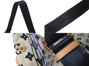 新品同様 LOUIS VUITTON ルイヴィトン シュシュボヘミアンショルダーバッグ M40382 ベージュ マルチカラー ゴールド金具 中古 4c075650