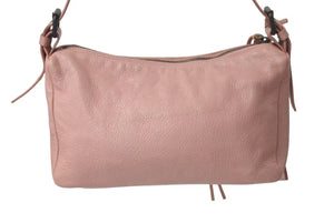 BALENCIAGA バレンシアガ ザヒップ ワンショルダーバッグ 309935 6820 レザー ピンク ブラックメタル金具 美品 中古 4c075651