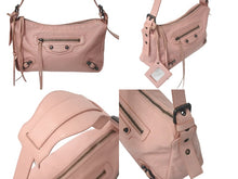 Load image into Gallery viewer, BALENCIAGA バレンシアガ ザヒップ ワンショルダーバッグ 309935 6820 レザー ピンク ブラックメタル金具 美品 中古 4c075651