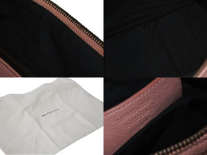 BALENCIAGA バレンシアガ ザヒップ ワンショルダーバッグ 309935 6820 レザー ピンク ブラックメタル金具 美品 中古 4c075651
