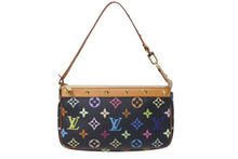 Load image into Gallery viewer, LOUISVUITTON ルイヴィトン ポシェットアクセソワール アクセサリーポーチ M92648 モノグラム マルチカラー ブラック 美品 中古 4c075655