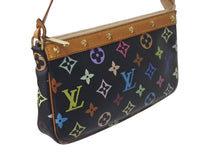 Load image into Gallery viewer, LOUISVUITTON ルイヴィトン ポシェットアクセソワール アクセサリーポーチ M92648 モノグラム マルチカラー ブラック 美品 中古 4c075655