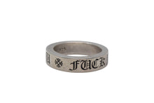 Load image into Gallery viewer, CHROME HEARTS クロムハーツ リング 6mm スペーサーファックユーリング 指輪 サイズ20.5号 シルバー 925刻印 12.2g 中古 4c075658